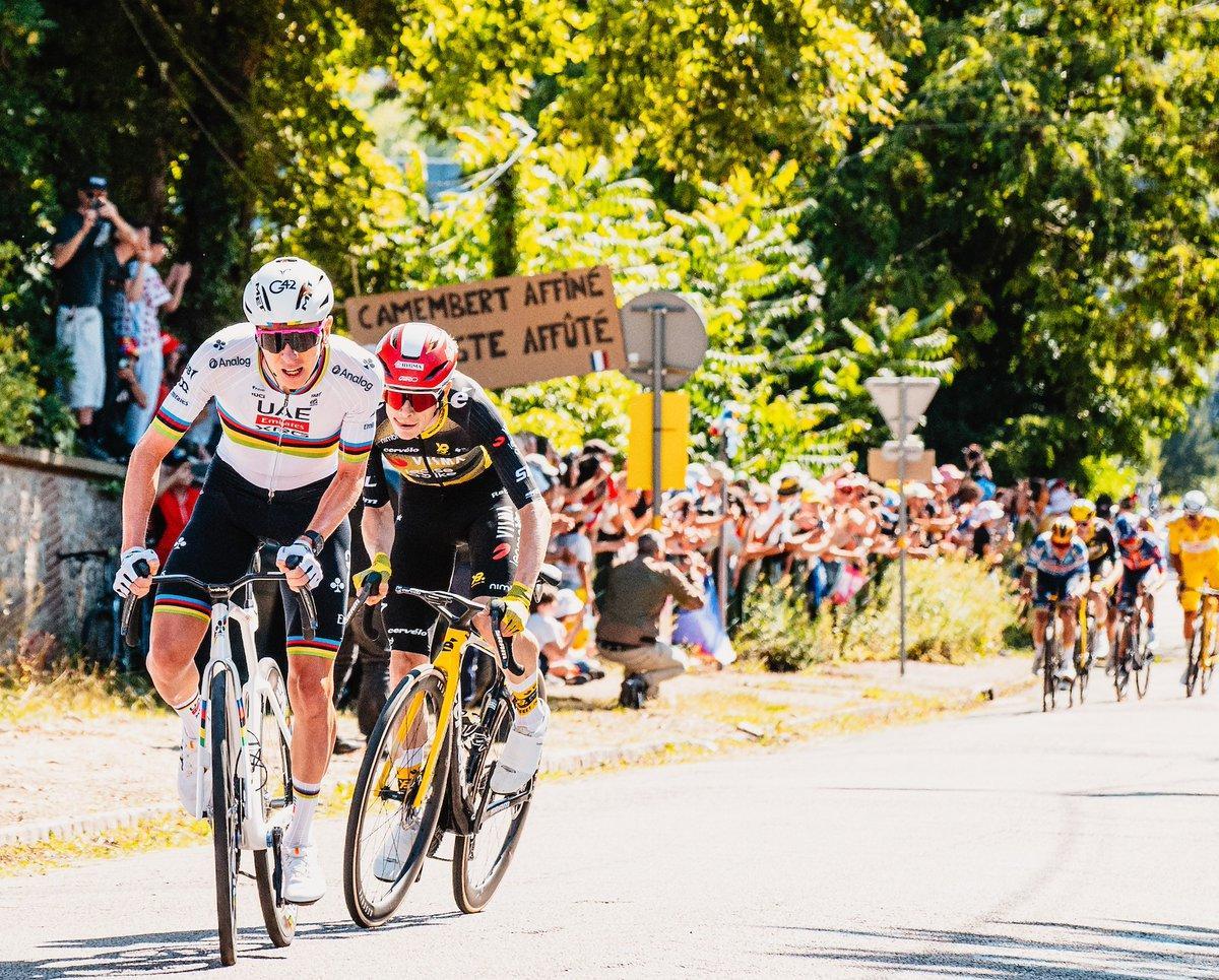 Pogacar y Vingegart, en el pasado Tour.