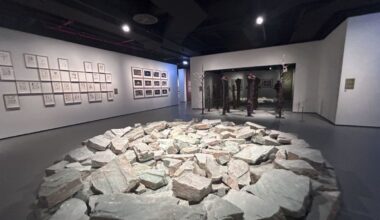 La obra ‘Green Quartz Circle’, de Richard Long.
