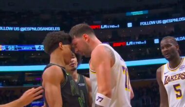 Doncic, de blanco, se inspira de nuevo en Vinicius: ¡otra pelea!