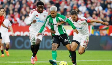 más balón para el Sevilla, más y mejores ocasiones para el Betis