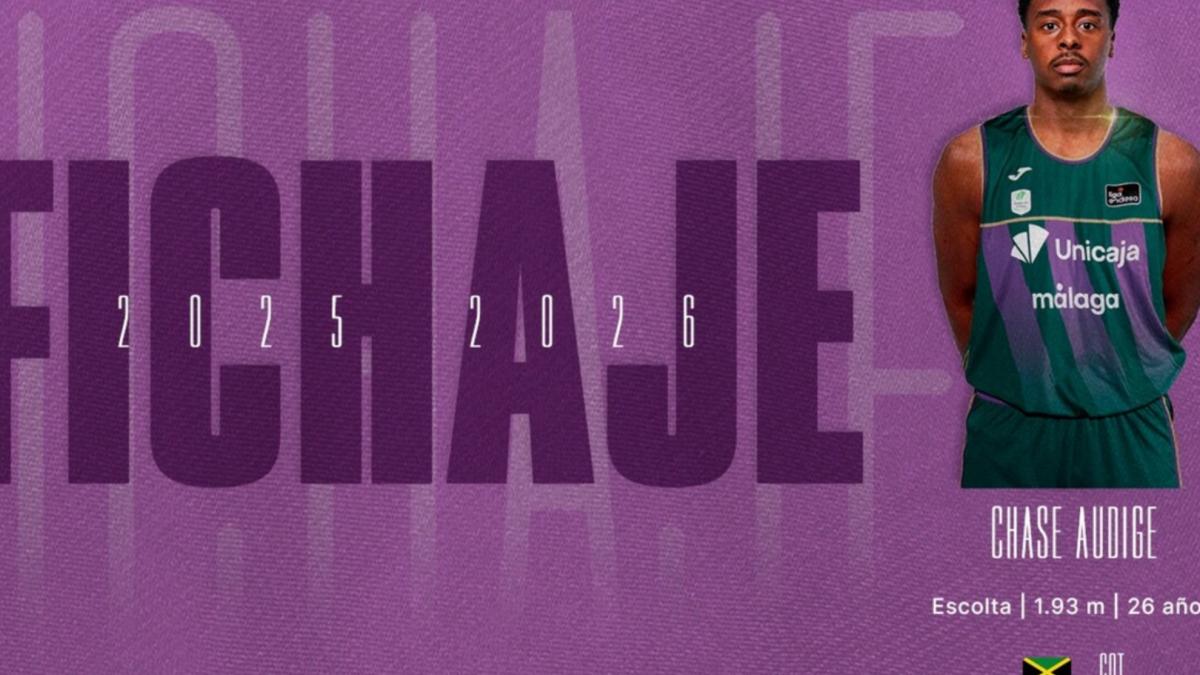El Unicaja ficha a Chase Audige hasta final de temporada