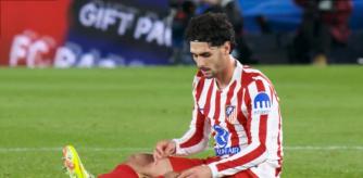 Johnny Cardoso, futbolista del Atlético de Madrid, se tuvo que retirar tocado.