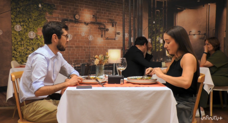 Carlos y Cristina en 'First Dates'