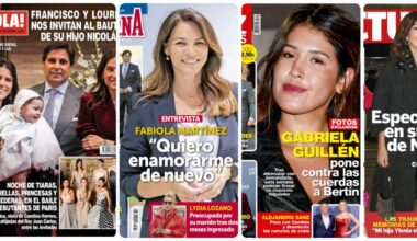 Fran Rivera, Fabiola Martínez, Gabriela Guillén y Ana Rosa protagonizan las portadas