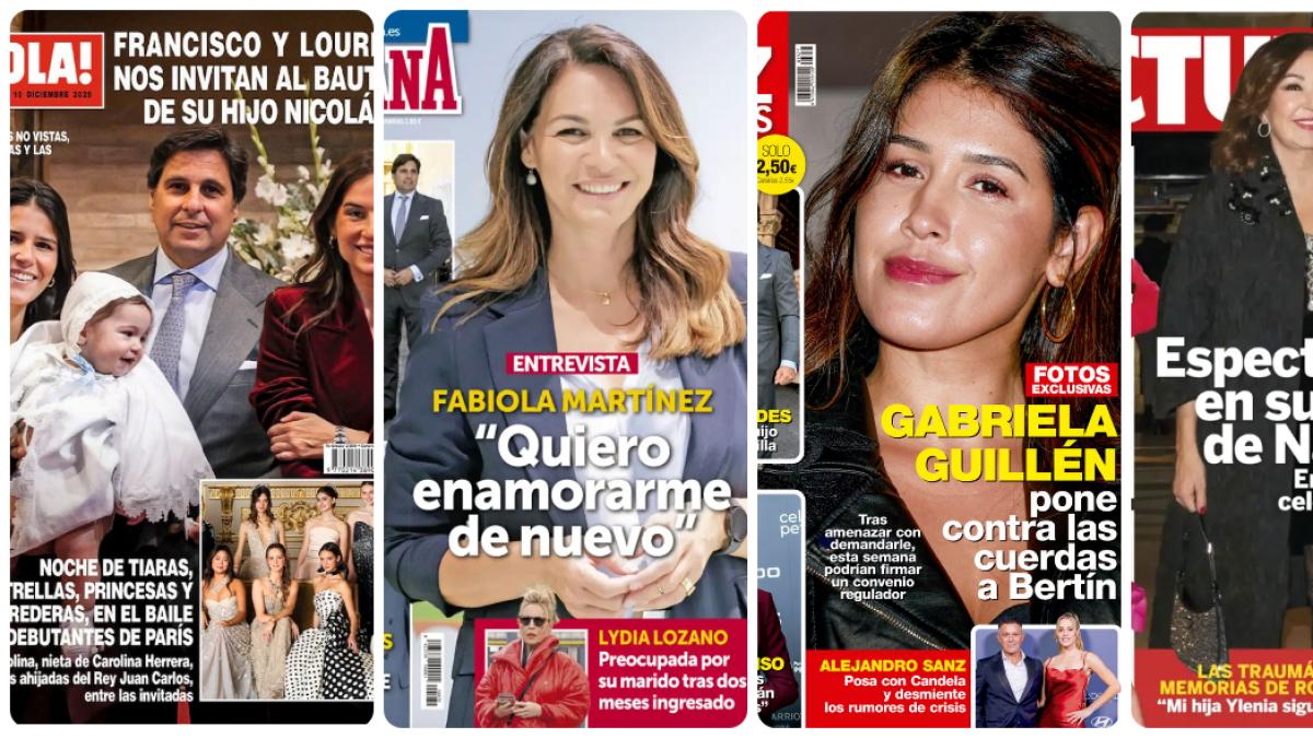 Fran Rivera, Fabiola Martínez, Gabriela Guillén y Ana Rosa protagonizan las portadas