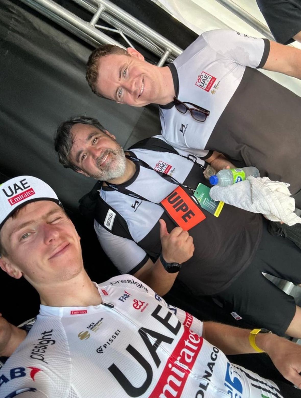 Joseba Elguezabal, en el UAE