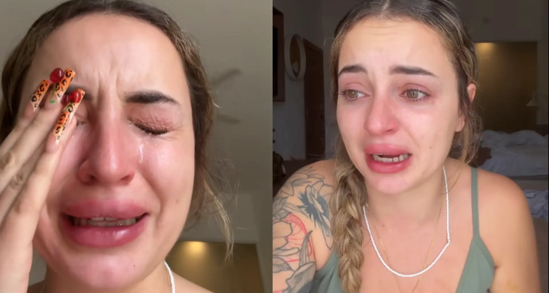 Una 'influencer' española rompe a llorar al revelar que no para de ir al baño durante su último viaje: "Está bien tener secretos..."