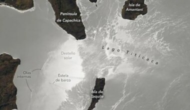 La espectacular imagen del lago Titicaca captada por un astronauta desde la Estación Espacial Internacional