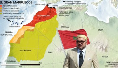 El mapa del 'Gran Marruecos', el sueño nacionalista que amenaza la soberanía territorial de España