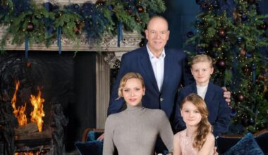 Un protagonista inesperado en la felicitación de Navidad de Alberto II y Charlene de Mónaco