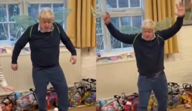 bailando y con unas alas de hada en la espalda