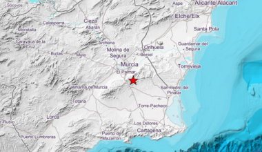 Un terremoto de magnitud 2,6 sacude Murcia