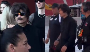 El fan que se abalanzó sobre Ariana Grande es expulsado de un concierto de Lady Gaga