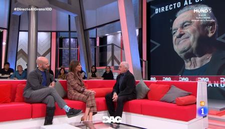 Gonzalo Miró, Marta Flich y Victor Manuel, en 'Directo al grano'