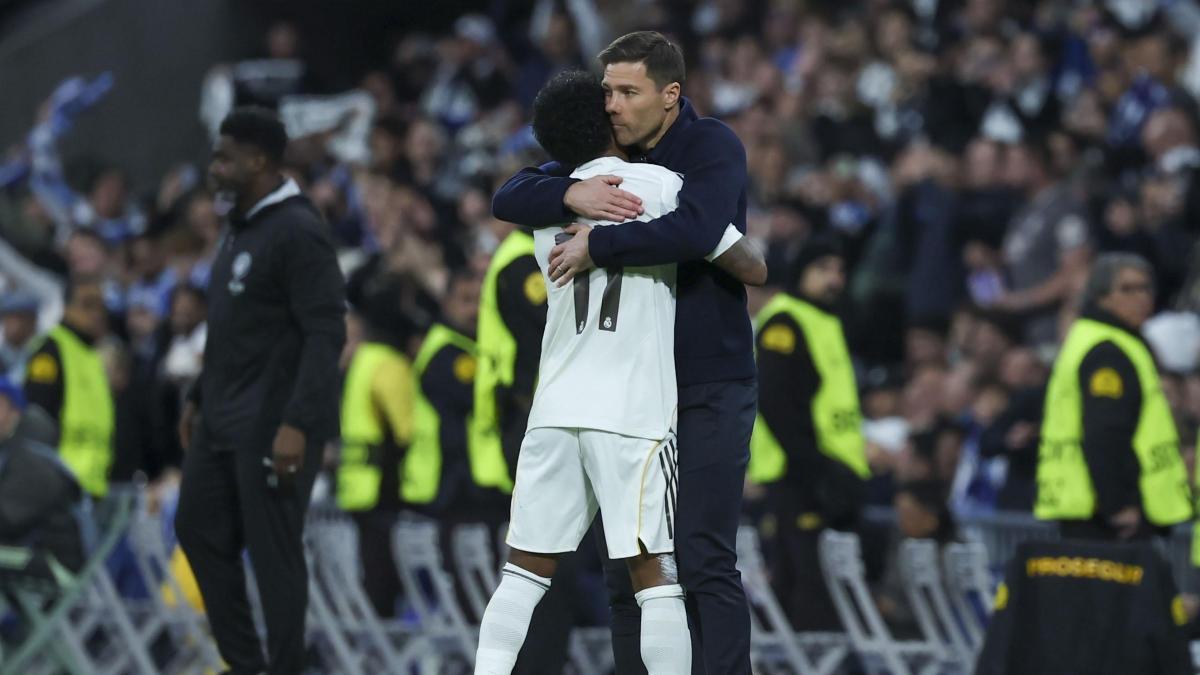 Rodrygo explica su celebración con Xabi Alonso