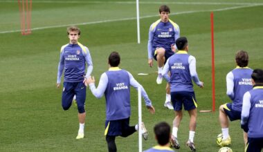 Un regreso en la convocatoria del Atlético, que quedó concentrado