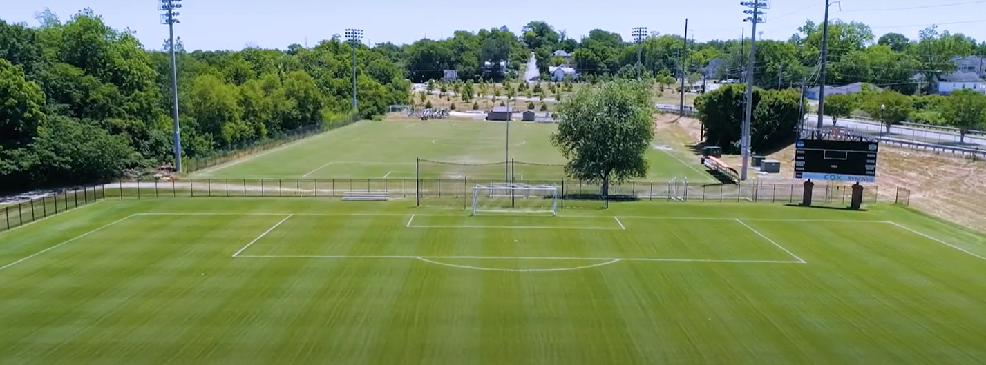 El campo principal de la Universidad de Mercer.