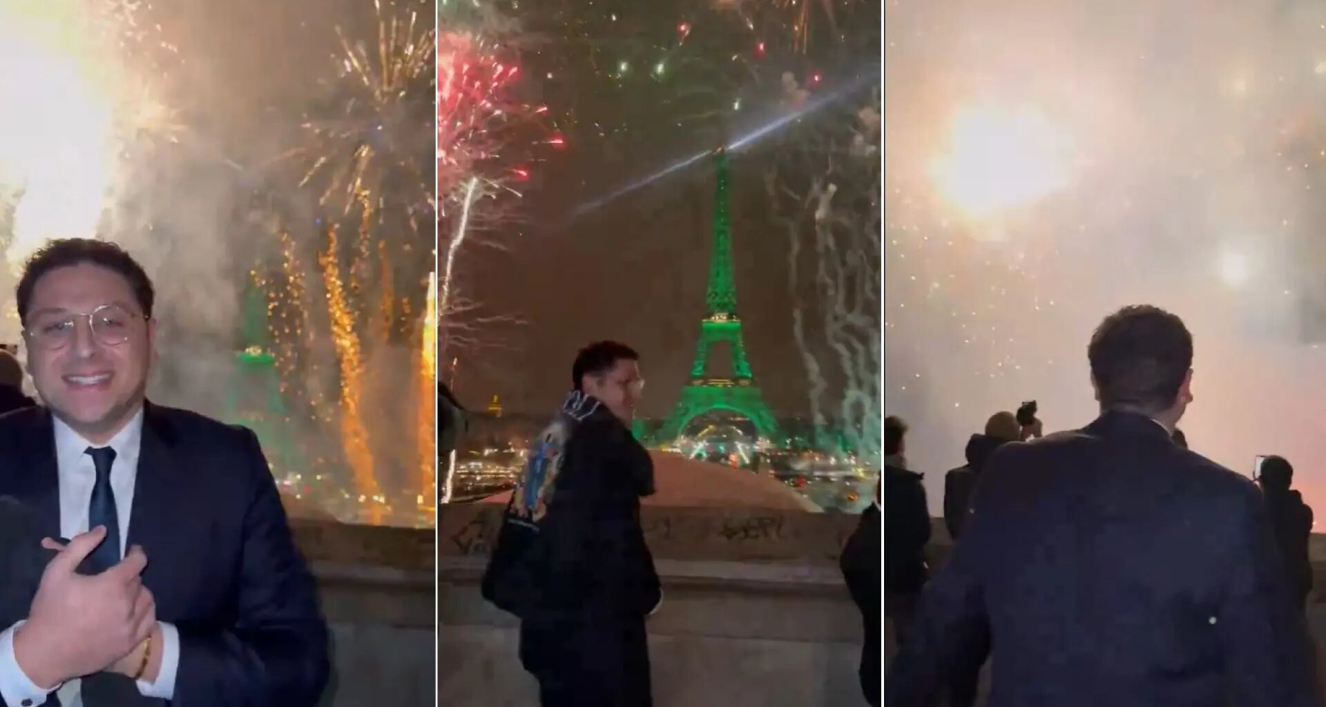 Investigan a un creador de contenidos por lanzar fuegos artificiales frente a la Torre Eiffel para promocionar su documental