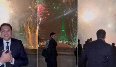 Investigan a un creador de contenidos por lanzar fuegos artificiales frente a la Torre Eiffel para promocionar su documental