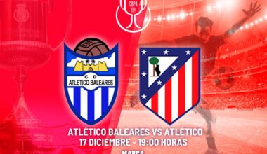 Atlético Baleares - Atlético de Madrid: horario, canal y dónde ver hoy en TV y canal del partido de la Copa del Rey
