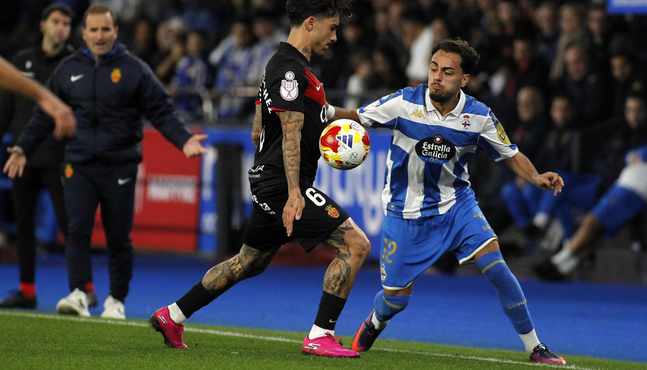 Quagliata, durante el partido de Copa contra el Mallorca