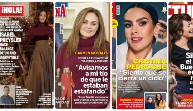 Isabel Preysler, Carmen Morales, Cristina Pedroche y Sílvia Abril protagonizan las portadas