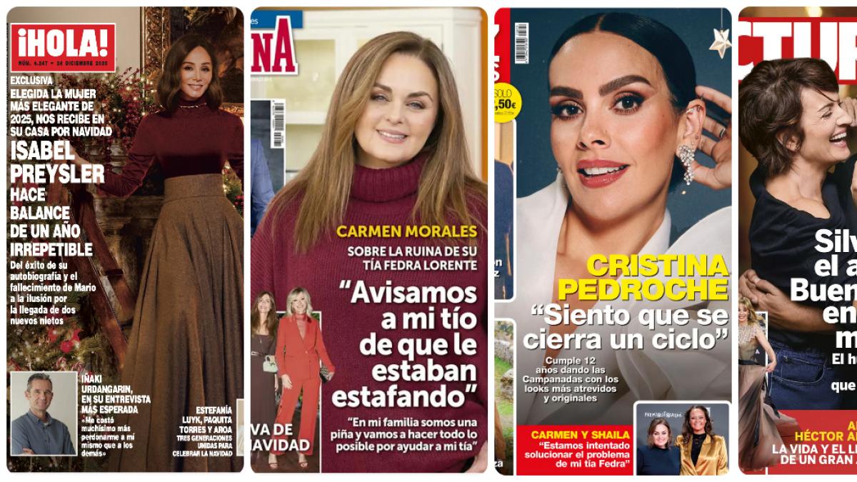 Isabel Preysler, Carmen Morales, Cristina Pedroche y Sílvia Abril protagonizan las portadas
