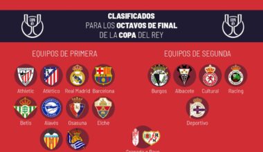 10 de Primera y 5 de Segunda