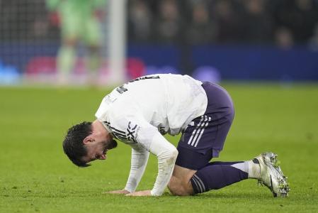 Bruno Fernandes, tras lesionarse