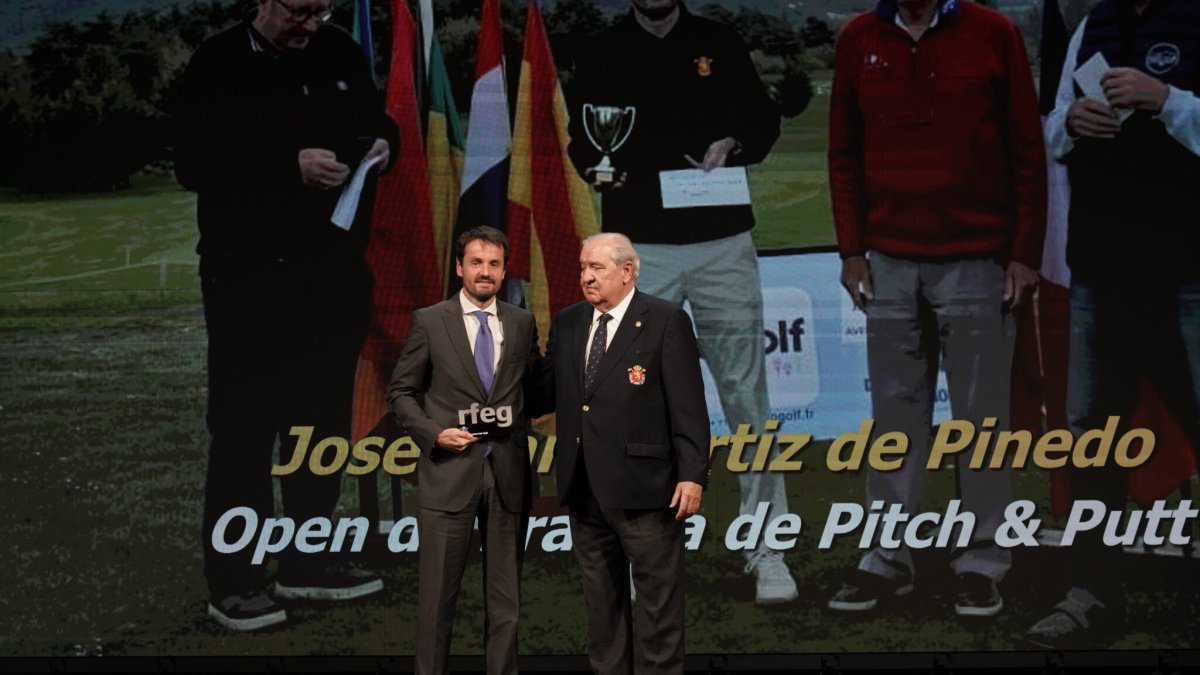 José María Ortiz de Pinedo, homenajeado en la Gala del Golf Español 2025.