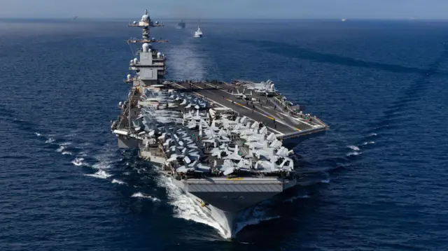 El portaaviones USS Gerald R. Ford. 