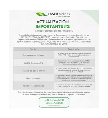 Líneas venezolanas que prometían mantener