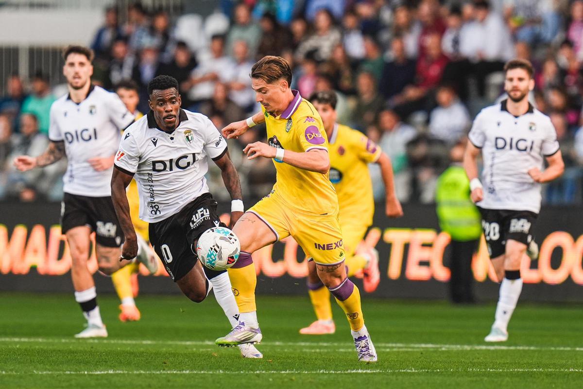 Sergi Canós en el partido contra el Burgos