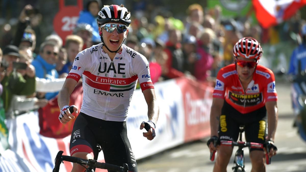 Pogacar, durante su última participación en La Vuelta a España
