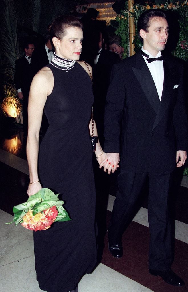 Estefanía de Mónaco y Daniel Ducruet en el Baile de la Rosa de 1996