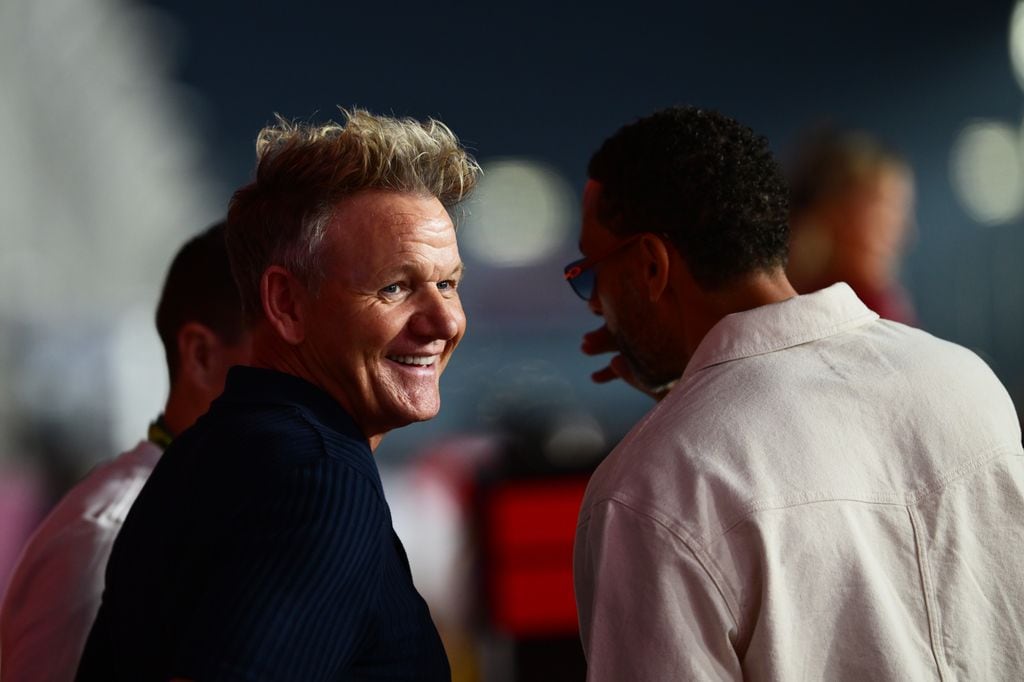 El chef británico, en Catar