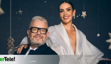 Cristina Pedroche y Alberto Chicote posan antes de las Campanadas 2025