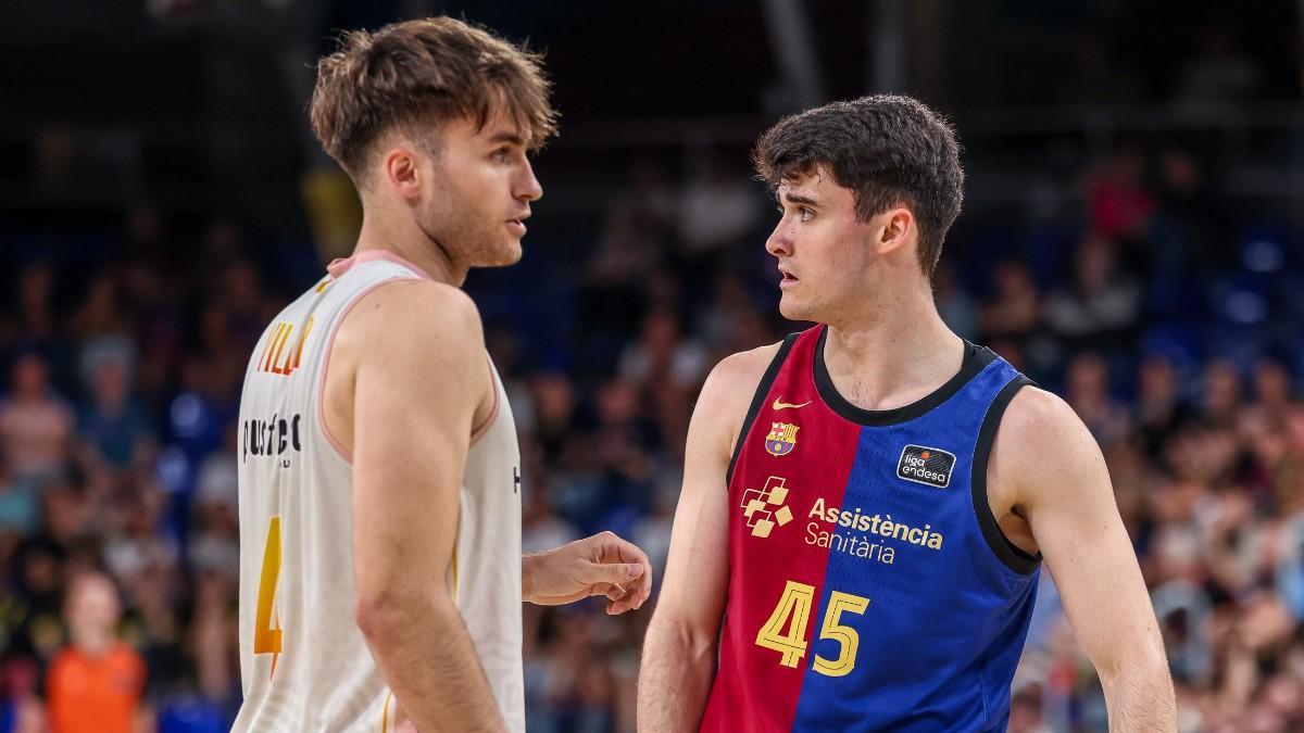 Raul Villar y Rafa Villar coincidieron en el Barça - Hiopos Lleida de Liga Endesa