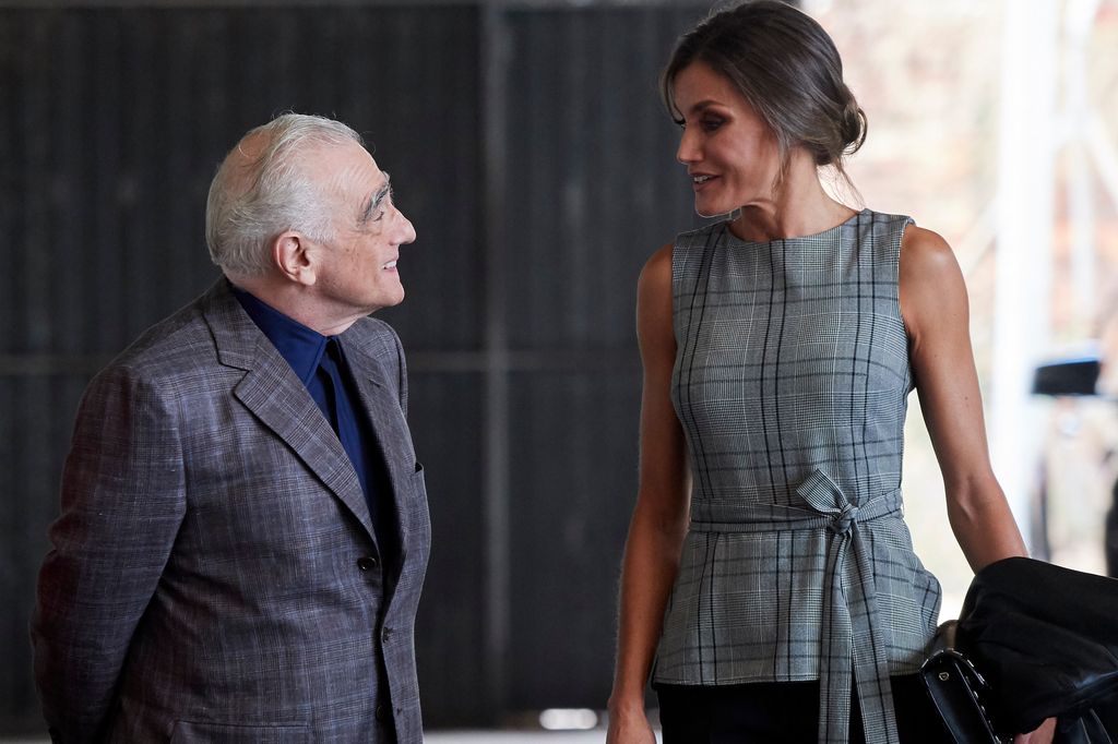 La reina Letizia con Martin Scorsese en los Premios Princesa de Asturias de 2018