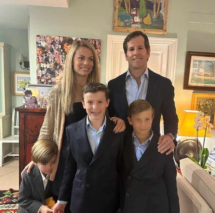 Carla y su familia en la Navidad de 2023