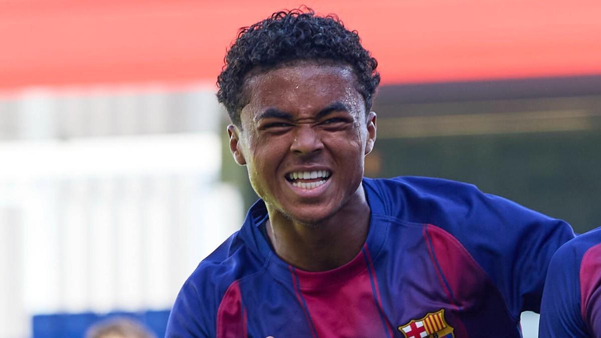 Shane celebra un gol en la Youth League