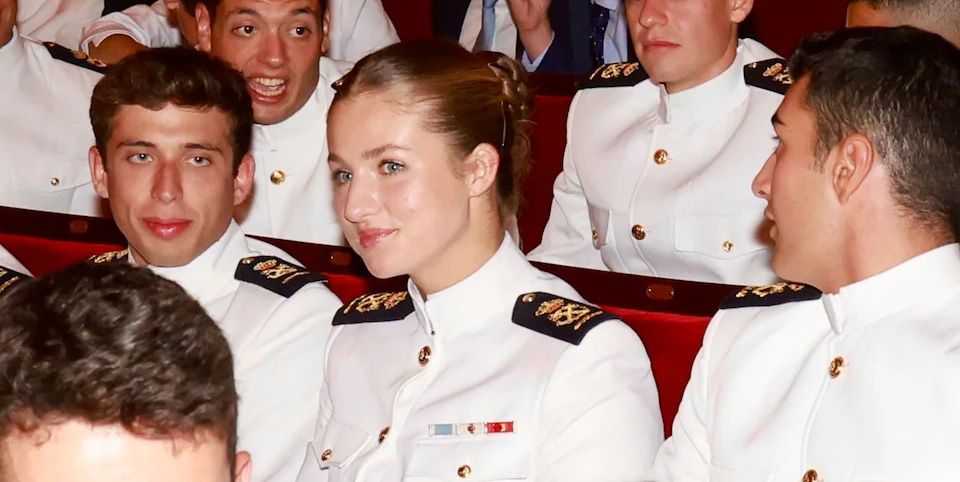 La princesa Leonor y sus compañeros, en el concierto