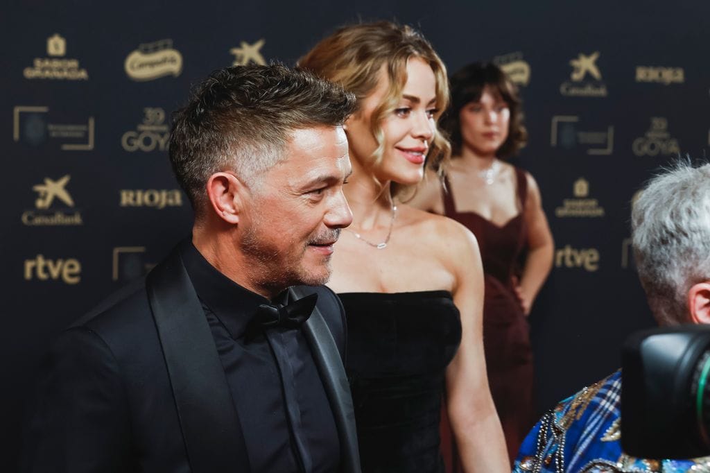 Alejandro Sanz y Candela Márquez, en la gala de los Goya