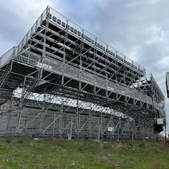 Así es la nueva grada modular de Butarque que podría estrenar su nuevo aforo ante el Sporting