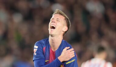 Dani Olmo, un mes de baja por una luxación en el hombro izquierdo