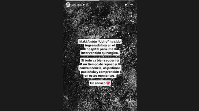 Iñaki Antón, exguitarrista de 'Extremoduro', ha sido intervenido quirúrgicamente.