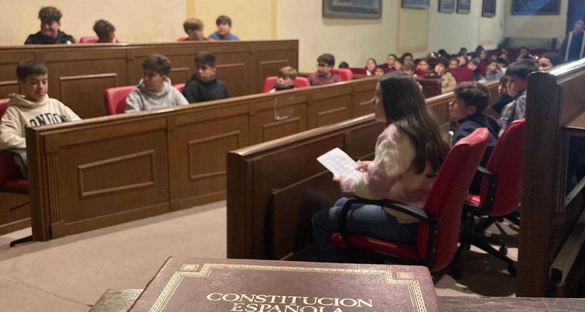 Actividad escolar en torno a la Constitución Española