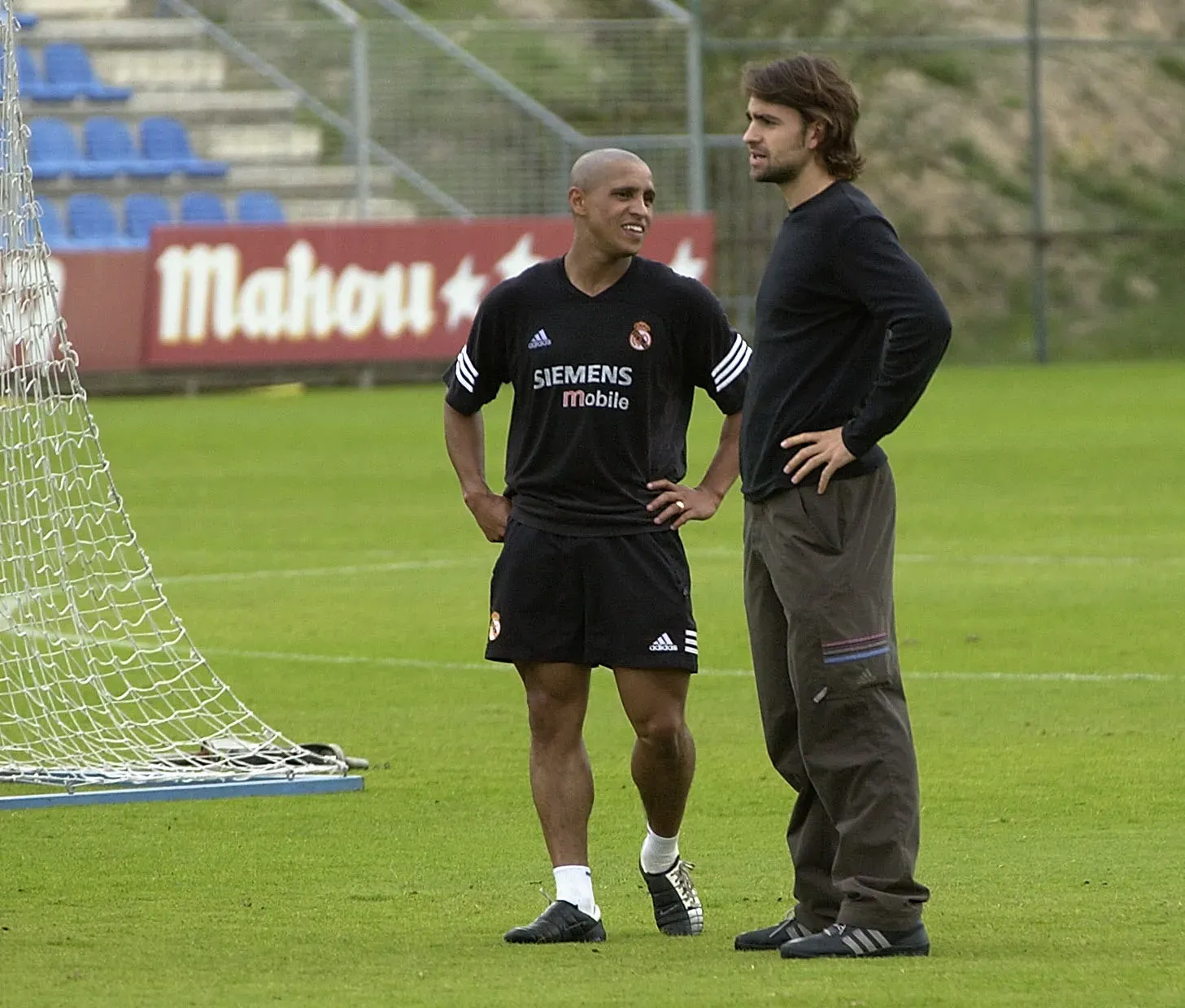 Roberto Carlos y Nicolas Kiefer en 2002. (Foto: Getty).