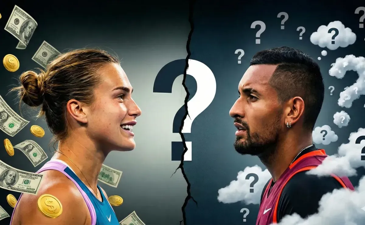 Mientras Aryna Sabalenka ganó 45 millones de dólares en su carrera en el tenis, esto cosechó Nick Kyrgios