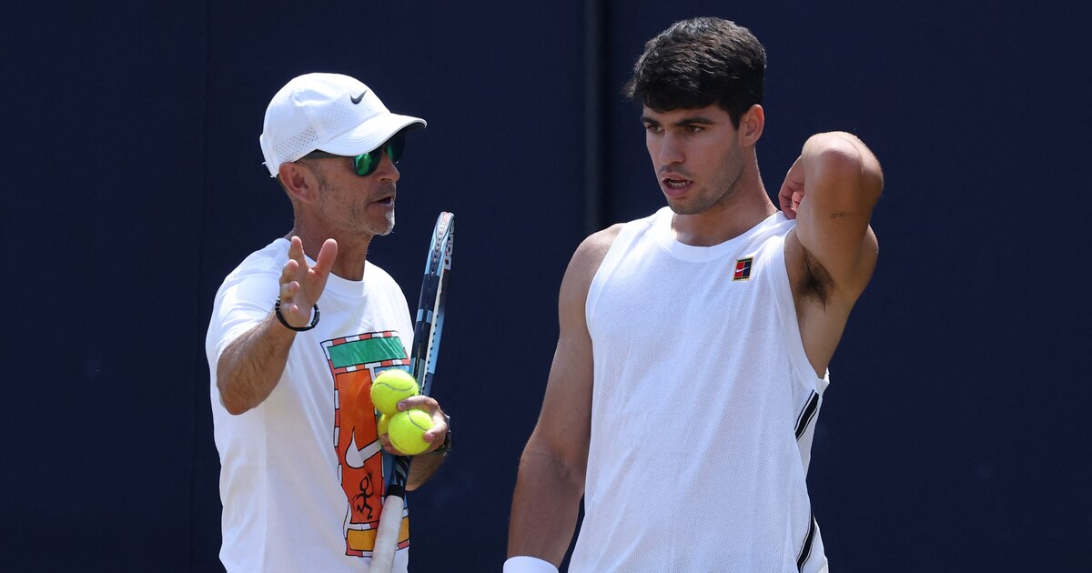 Los primeros días de Alcaraz sin Ferrero preparando el Open de Australia: entrenamiento en Murcia, el trabajo con Samu López y su nuevo tatuaje